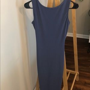 Bodycon slate blue dress